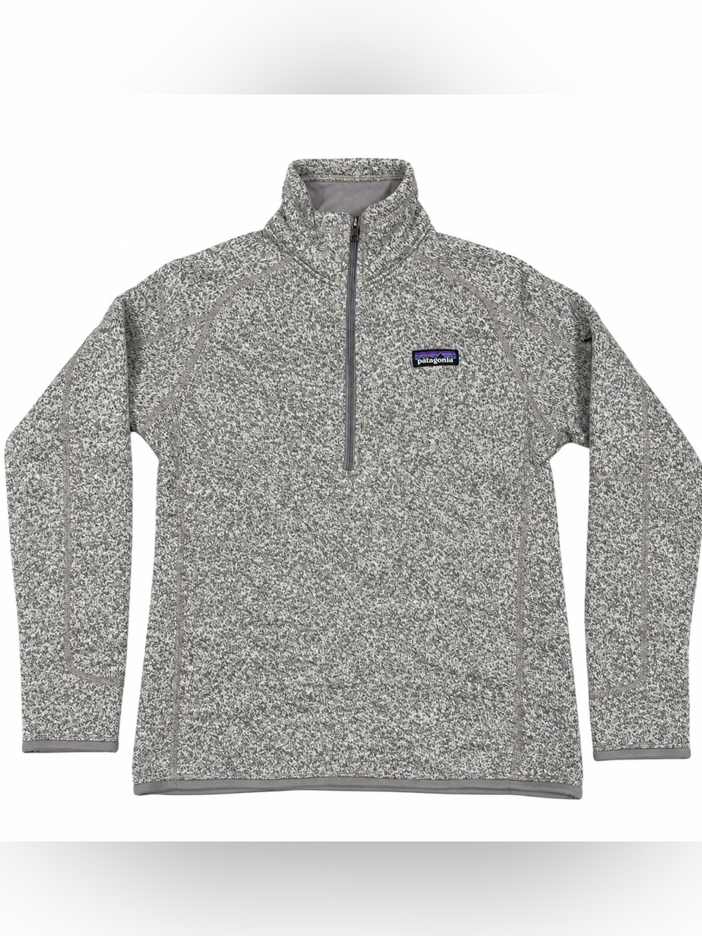 Patagonia Gray Heather Quarter-Zip Fleece Pullover